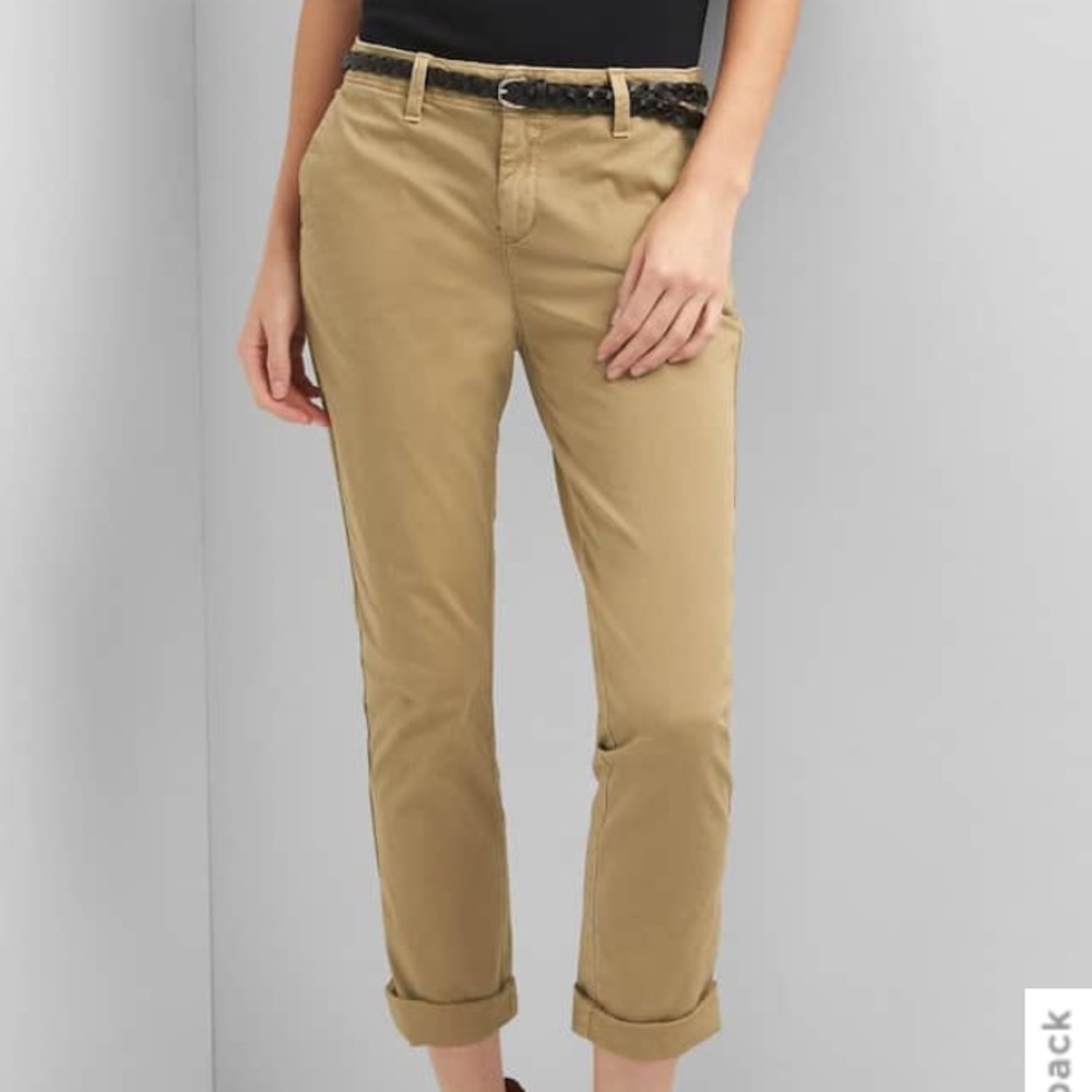 GAP girlfriend chinos- tan